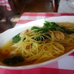 パスタ DE マンジャーレ - 小えび・ほうれん草の塩味パスタ