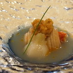 トゥ・ラ・ジョア - 穴子とタラバガニのポピエット