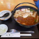 Kuraichi - 川幅みそ煮込みうどん大盛り1150円