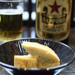 大納言本家 - お通し＆赤星中瓶