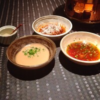 瀬里奈 本店 - しゃぶしゃぶのたれ３点です。