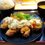 なるとキッチン - タルタルザンギ定食+1ご飯大盛