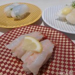 魚べい - 生えび･あぶらかれい･こういうか