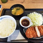 松のや - 松のや「味噌ロースカツ定食」