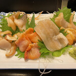 魚がし寿司 - 「貝刺し盛 1人前」推定1100円