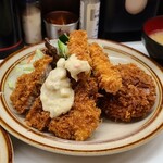 キッチン南海 - シーフードフライ定食　780円