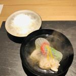 Masahito - 天然の鯛、雲子、蕪の雑煮椀