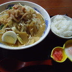 花巻らーめんバガボンド - 鉄砲ラーメン+セット