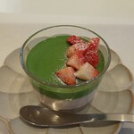 木下茶園 - イチゴと伊勢抹茶プリン※期間限定
