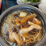 自然食　そゑ川 - 比内地鶏ざる蕎麦の漬けダレ