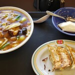 餃子の王将 - 五目あんかけラーメン　Cセット