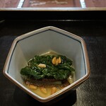 高台寺 和久傳 - かつお菜と利休麩のお浸し