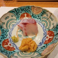 天婦羅 みやしろ - お造りはマハタとウニ