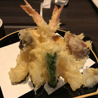 ひしの寿司 - 竹定食のかき揚げを天ぷら盛に変更