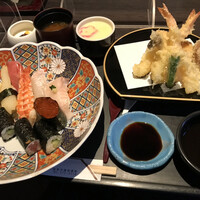 ひしの寿司 - 竹定食かき揚げ→天ぷら盛