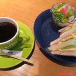 ツリーカフェ - サンドセット　ドリンク代＋180円