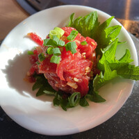 尾崎牛焼肉 銀座 ひむか - 尾崎牛塩ユッケ