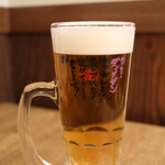 肉汁餃子のダンダダン - 生ビール 528円(プレモル）(2022年1月)