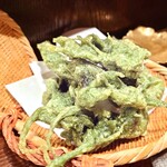 蛍槍 - 青さ海苔の天ぷら
