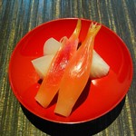 柚子屋旅館・一心居 - 茗荷とウドの甘酢あえ