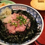 和風レストランまるまつ - 今宵はネギトロ丼とミニ蕎麦924円+ミニサラダ200円