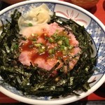 和風レストランまるまつ - 今宵はネギトロ丼とミニ蕎麦924円+ミニサラダ200円