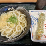 はなまるうどん　 - かけうどん2玉  ちくわ天