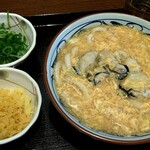 丸亀製麺 - 牡蠣たまあんかけうどん(大)　810円