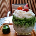 埜庵 - 抹茶みるく～クリスマスVer.～1300円*2021.12