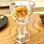 鮨おばな - 名物雲丹パフェ