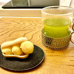 鮨おばな - 貴醸酒の上品な甘みの女将さん手作りアイス　最後にこんな美味しいデザートは贅沢な事