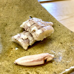 鮨おばな - 蝦蛄とツメ　いい歯応え