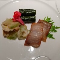 中国料理 大湖苑  - 前菜３種類♪ヽ(*´∀｀)叉焼など