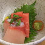 大はし - 刺身（マグロとブリ）