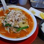 濃厚鶏白湯タンメン まつ井 - 辛味噌タンメン＋追い飯