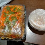 ハラール ドーサ ビリヤニ - テイクアウトの野菜ビリヤニ850円　ライタ付き