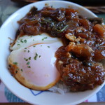 食楽 咲 - 煮込みハンバーグ丼♪