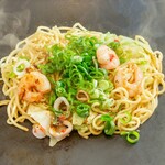 Seafood sesame salt fried noodles