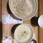 スープストックトーキョー - 鶏のポタージュSとライス　合計税込５９０円