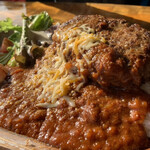 ケルン - Beef100% ハーフポンドバーグのロコモコ　¥1,700