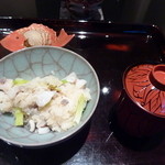 日本料理 晴山 - 2012年12月ご飯・赤出汁・香の物