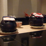 日本料理 晴山 - 2012年12月手前の小さな釜が、私用です！