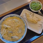 丸亀製麺 - 牡蠣たまあんかけ