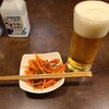 餃子の丸福 - 料理写真:生ビール550円とお通し