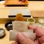 鮨 由う - ・自家製カラスミ餅