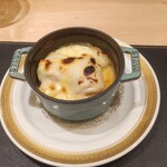 銀座 大石 - 白子ホタテモンドール＆トマトソースとベシャメル