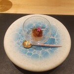 銀座 大石 - マデラ酒に漬けた牡丹海老