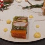 銀座 大石 - 6種の野菜とオマール海老