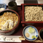 Soba gozen musashiya - ♪小江戸黒豚のロースかつ丼1320円.そばセット165円