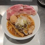 くそオヤジ最後のひとふり - あさりらーめん+煮玉子